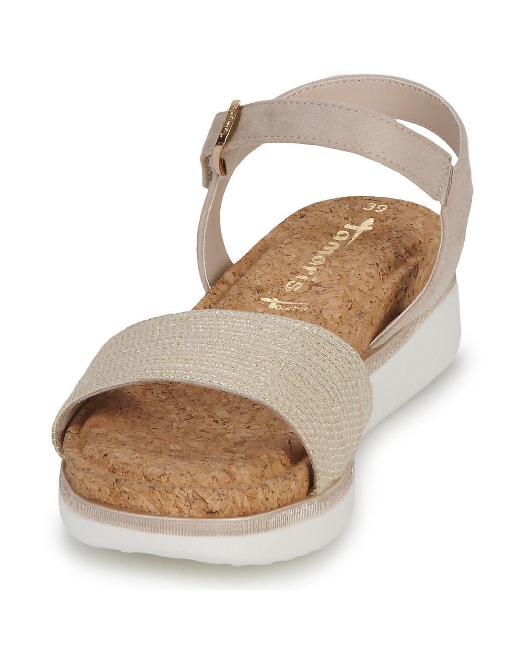 Tamaris Metallic Wedge Sandals 28718-402