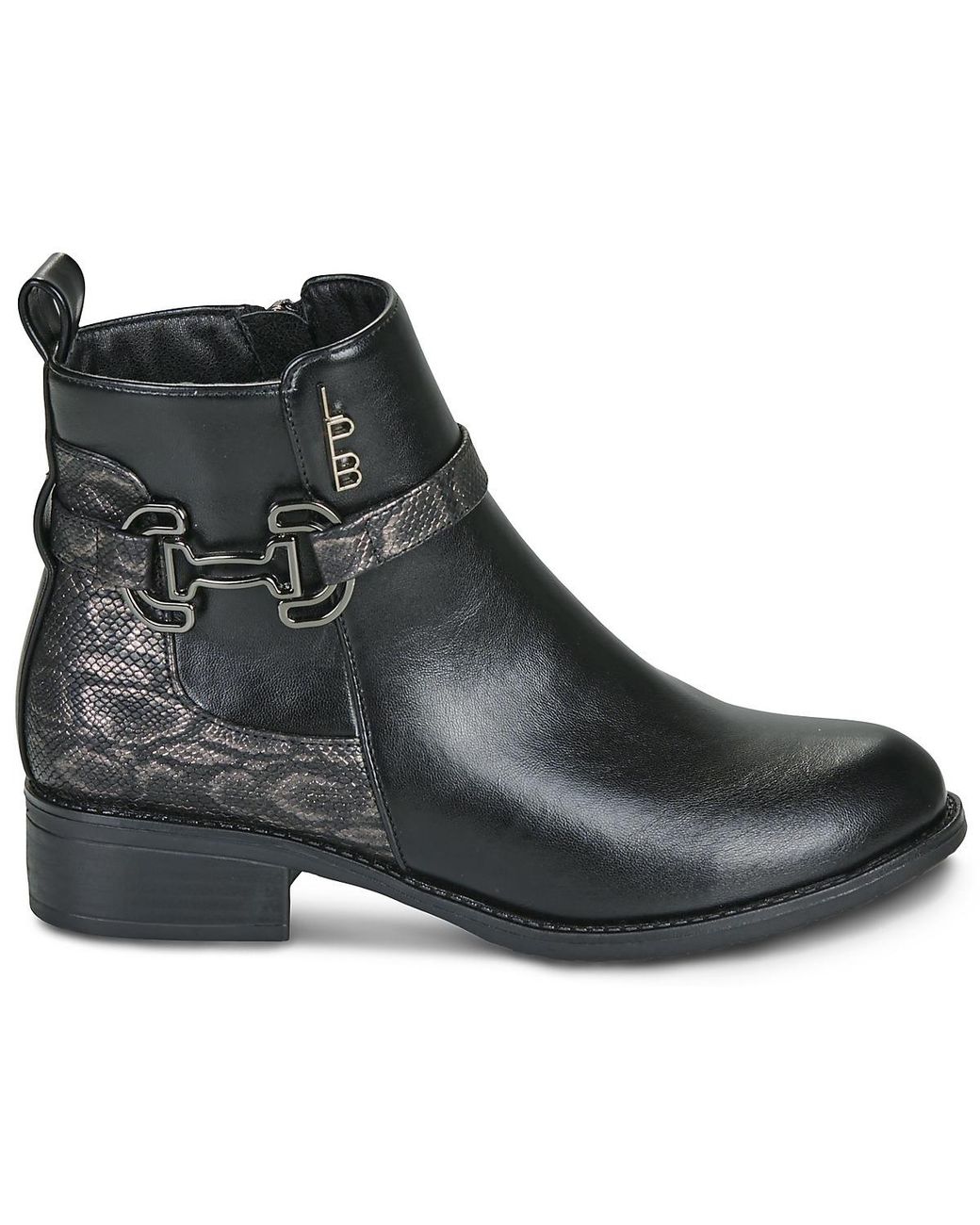Les Petites Bombes Black Mid Boots Pilar