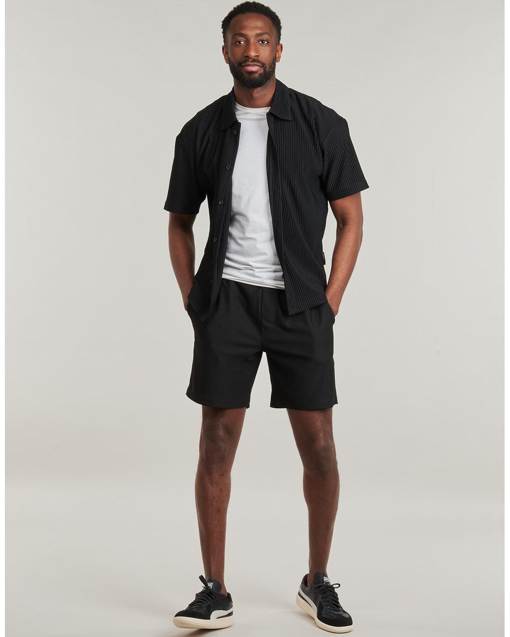 Only & Sons Black Shorts Onstel for men