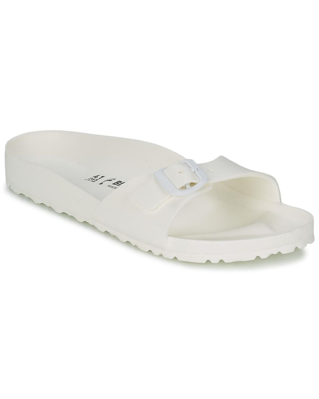 Birkenstock White Madrid Eva Mules , Fabric