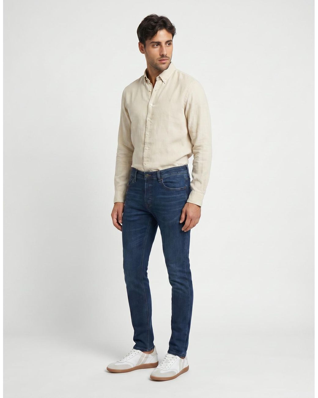 Jack & Jones Blue Jjiglenn Skinny Jeans for men