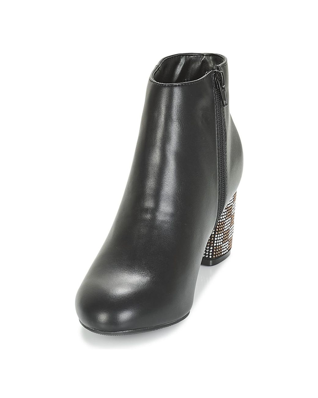 Moony Mood Black Low Ankle Boots Japsera