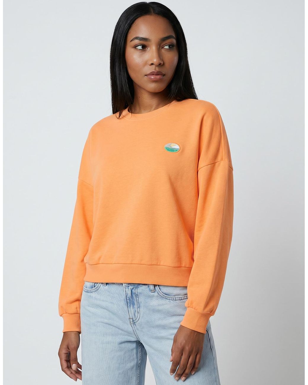 ONLY Orange Sweatshirt Onlminna O Neck