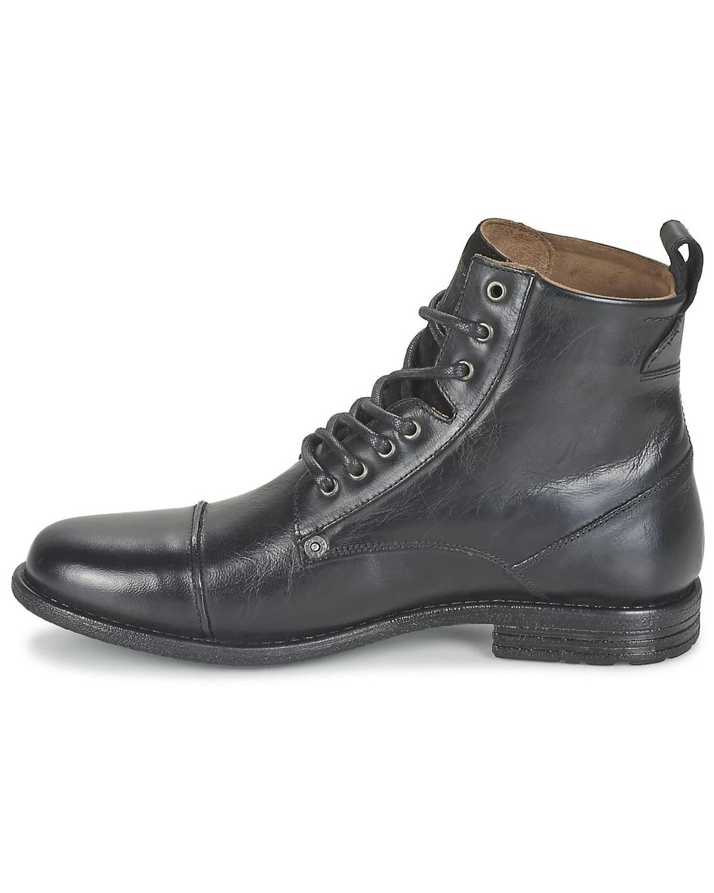 Levi's Levis Emerson Lace Up Mid Boots in Black for Men | Lyst UK