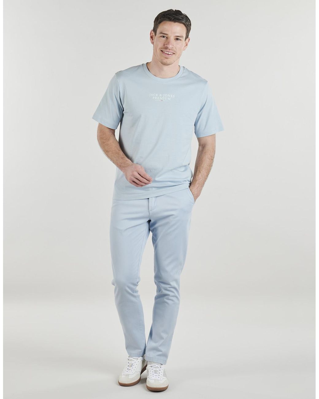 Jack & Jones Blue Trousers Jpstmarco Bowie for men