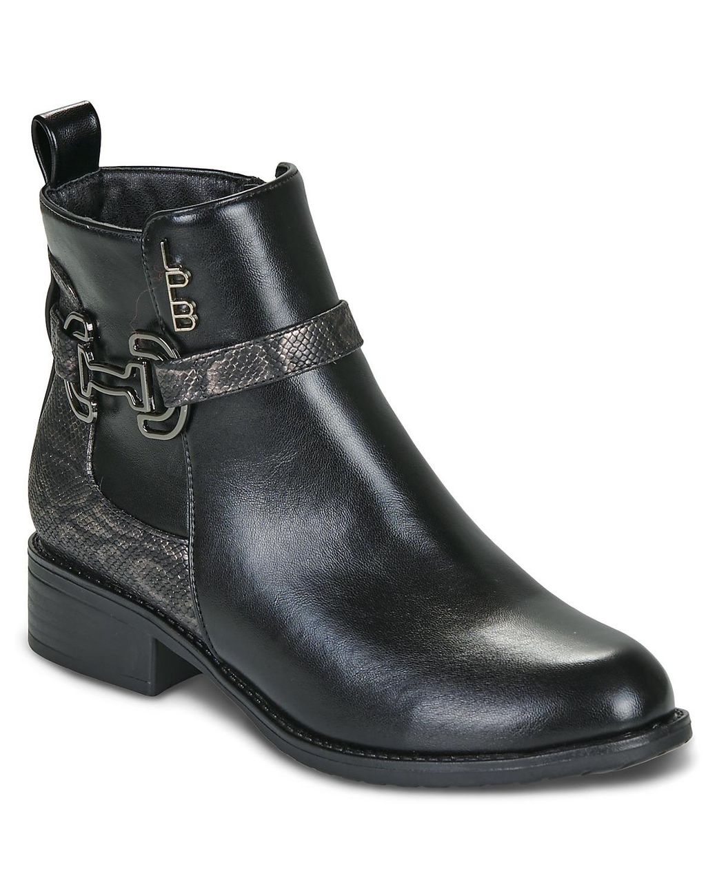 Les Petites Bombes Black Mid Boots Pilar