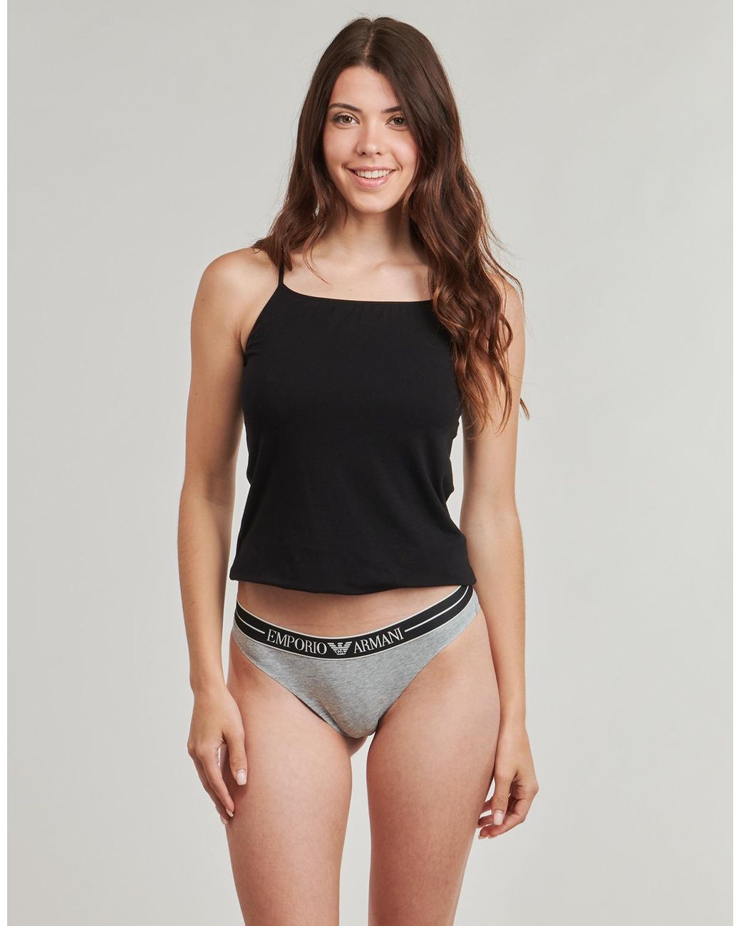 Emporio Armani Gray Knickers/panties 2-pack Brazilian