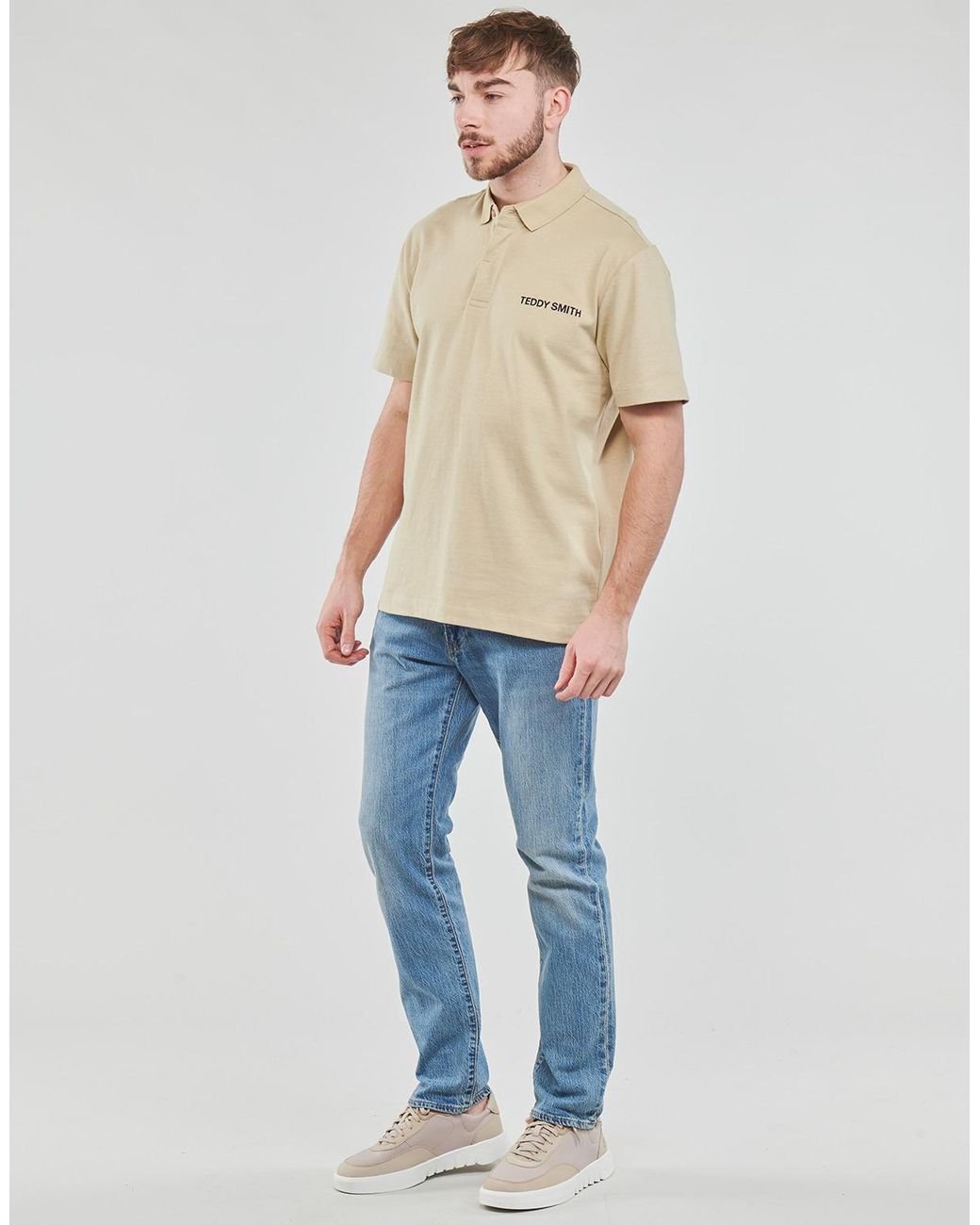 Teddy Smith Natural Polo Shirt P-ray Mc for men