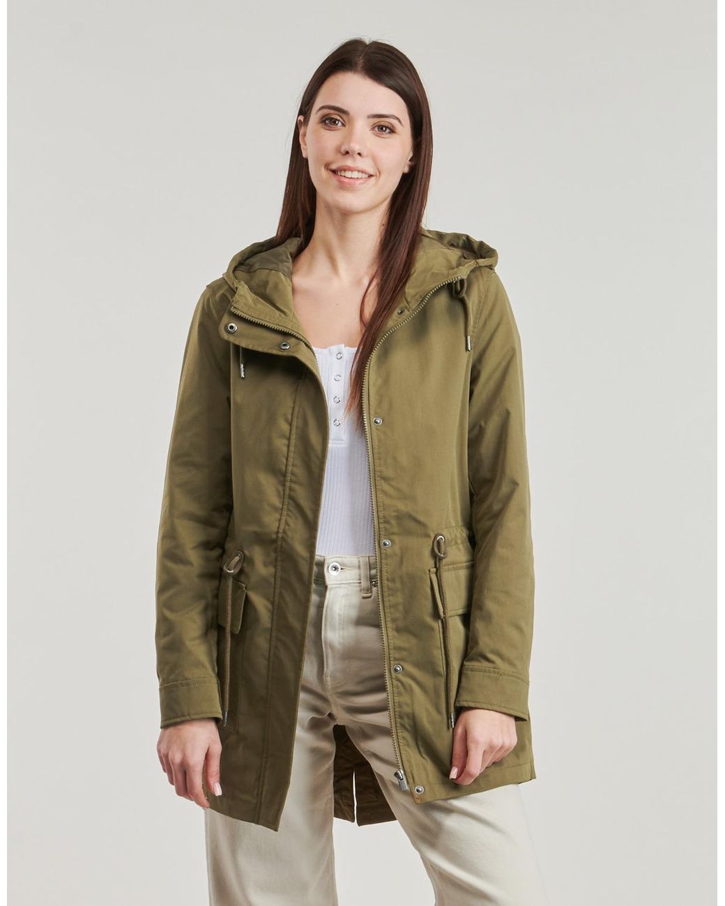 ONLY Green Parka Onllouise