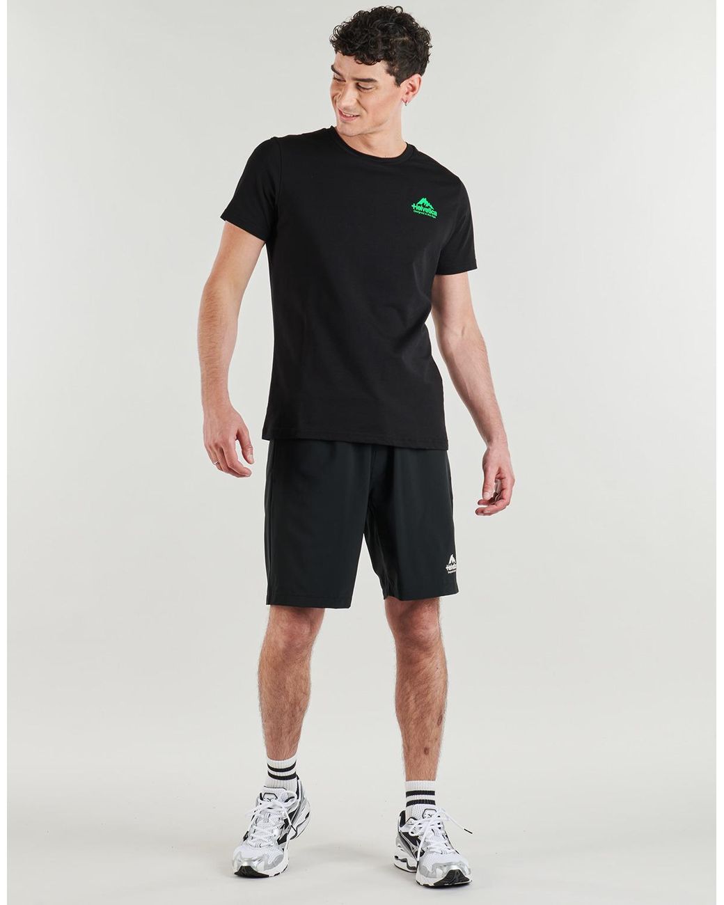 Helvetica Black T Shirt Detroit for men