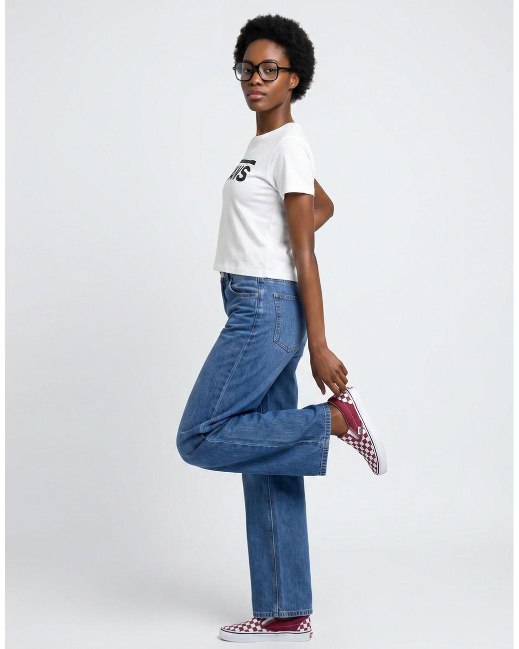 Vans White T Shirt Flying V Crew Ss Tee