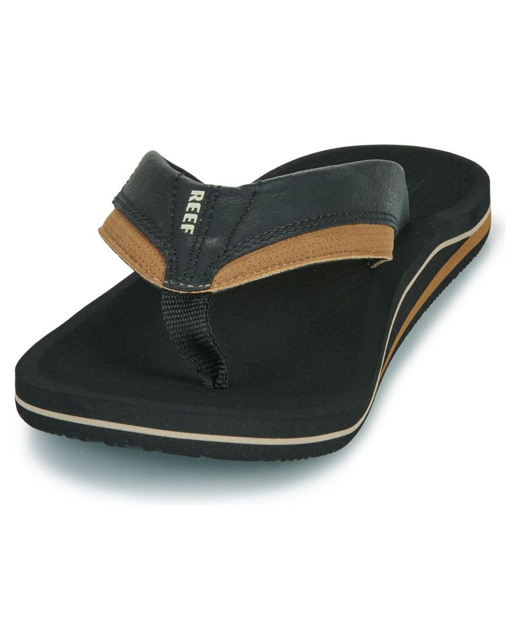 Reef Black Flip Flops / Sandals (shoes) Cushion Dawn for men