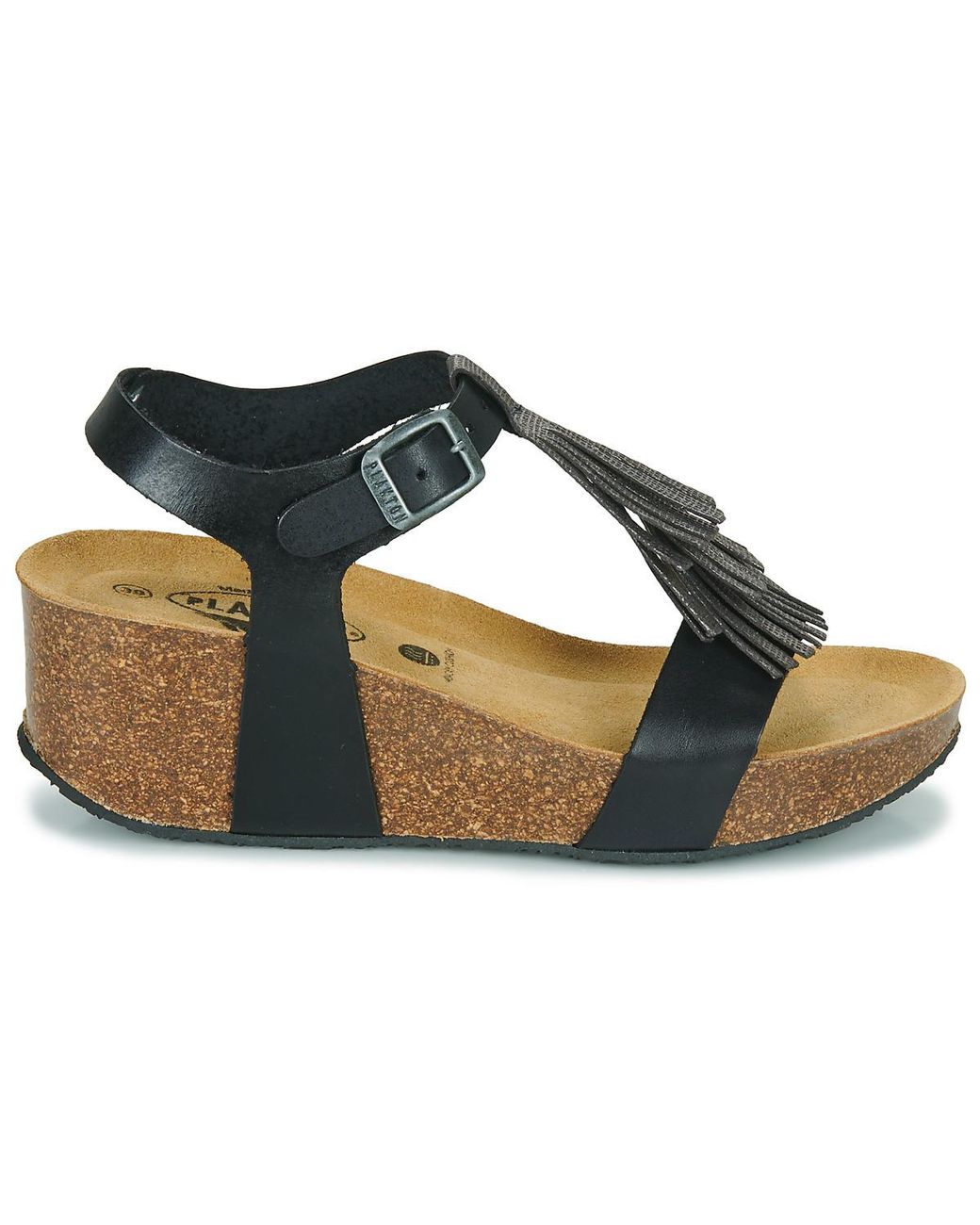 Plakton Blue Wedge Sandals So Tonka