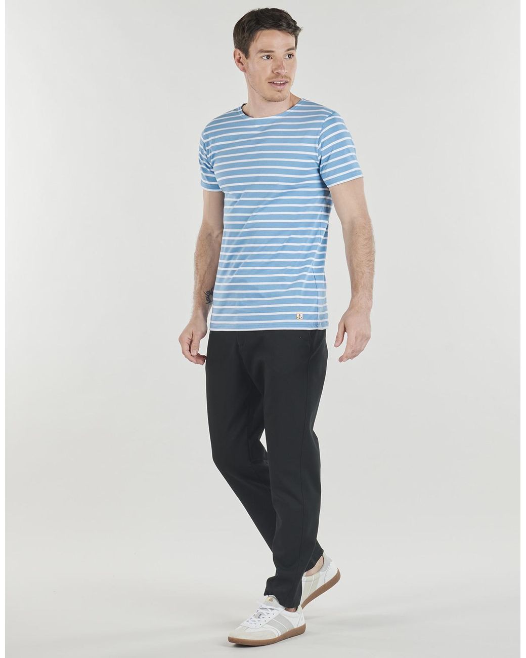 Armor Lux Blue T Shirt Hoedic for men