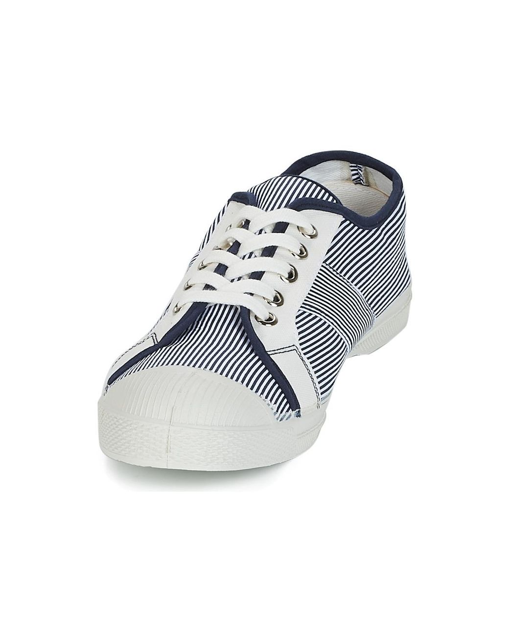 Bensimon Blue Tennis Fines Rayures Shoes (trainers)