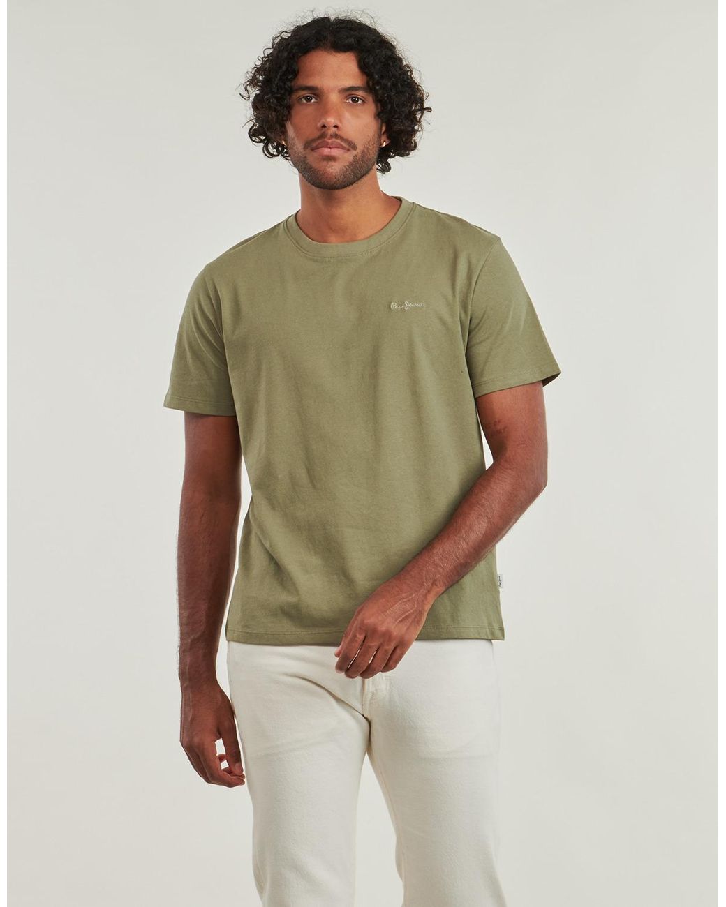 Pepe Jeans Green T Shirt Connor for men
