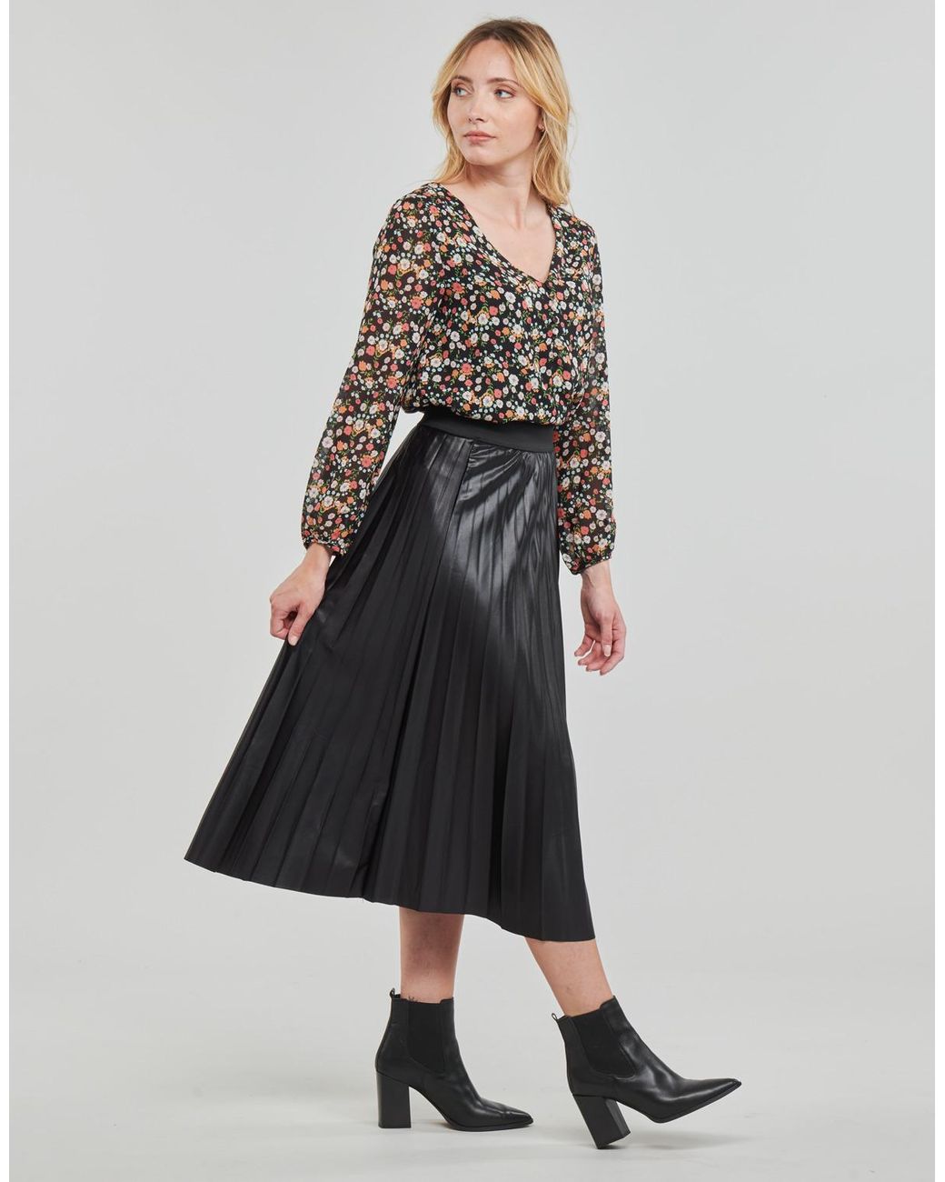 Vila Black Vinitban Skirt/su Skirt