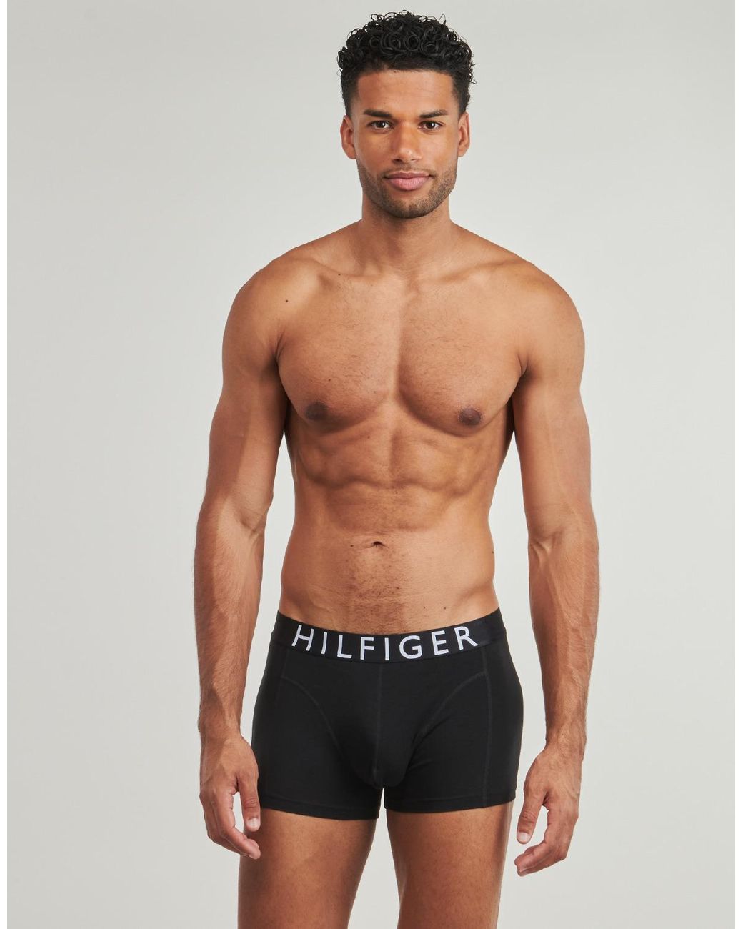 Tommy Hilfiger Black Boxer Shorts 3p Trunk for men
