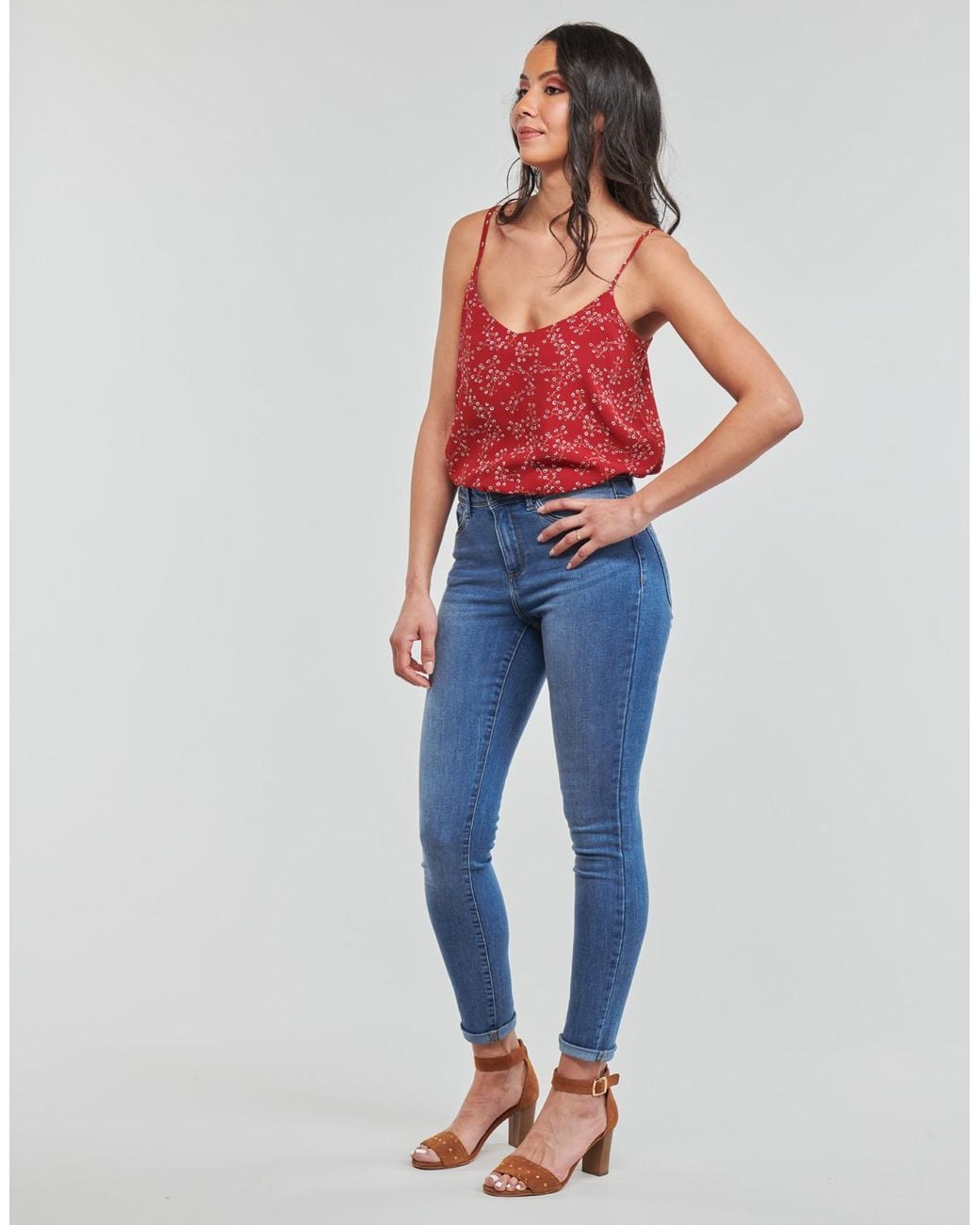 Vero Moda Blue Vmtanya Skinny Jeans
