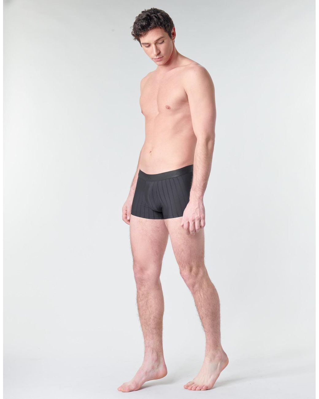 Hom Gray Boxer Shorts Chic Boxer Brief for men