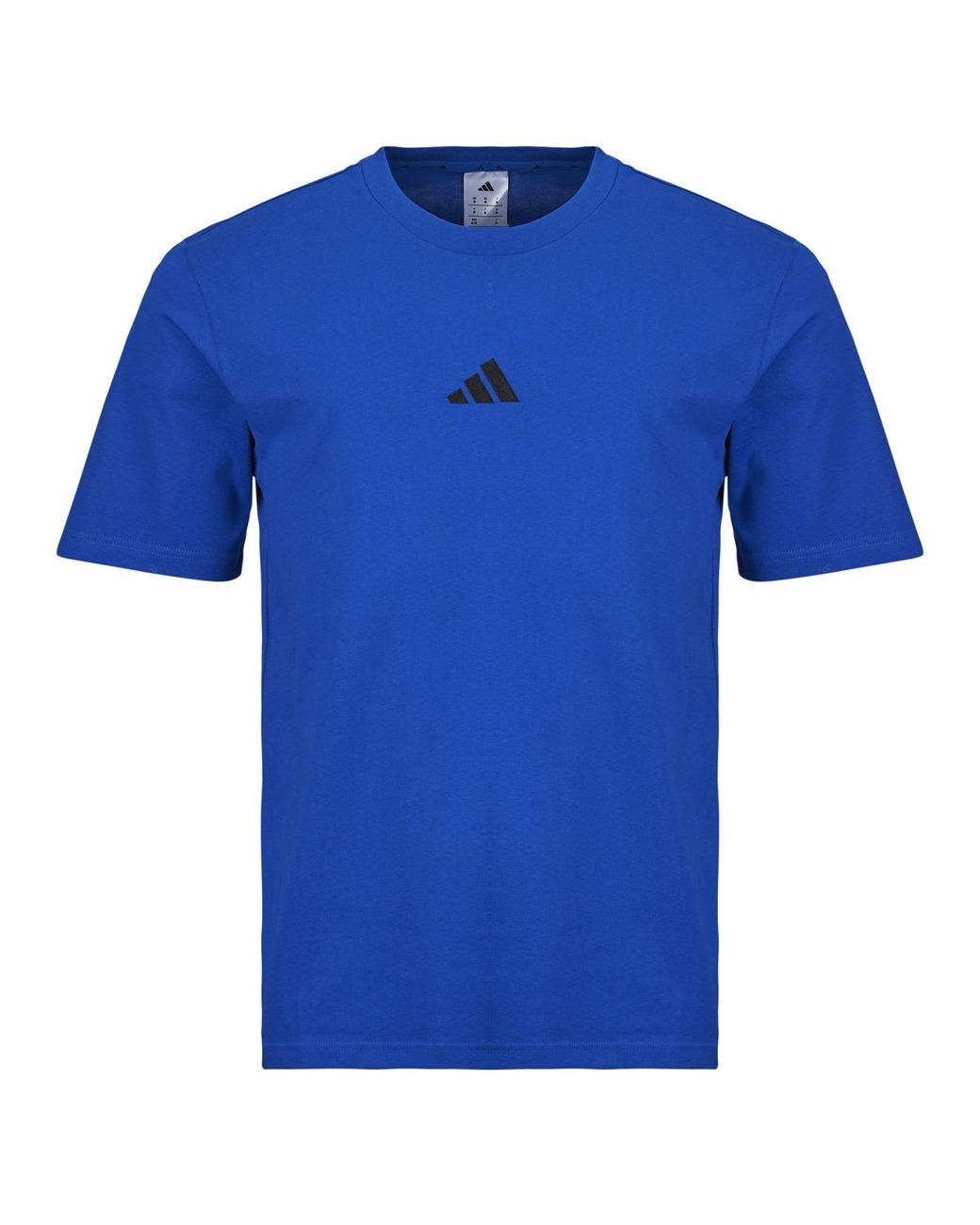Adidas Blue T Shirt Essentials Small Logo Single Jersey T-shirt for men