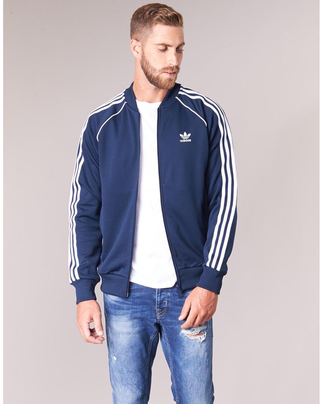 adidas Sst Tt Men's Tracksuit Jacket In Blue for Men | Lyst UK