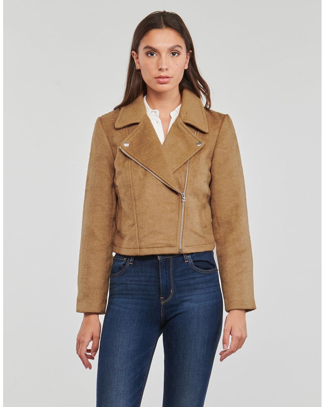 Jdy Natural Jacket Tennessee Leo Biker Jacket Otw Qiq