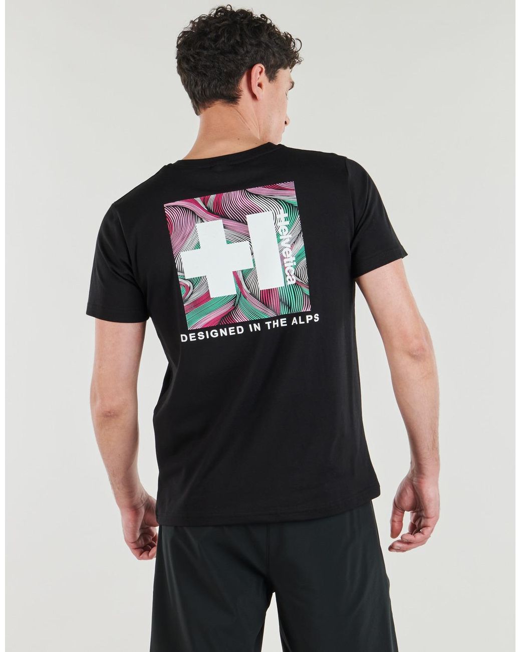 Helvetica Black T Shirt Lee for men