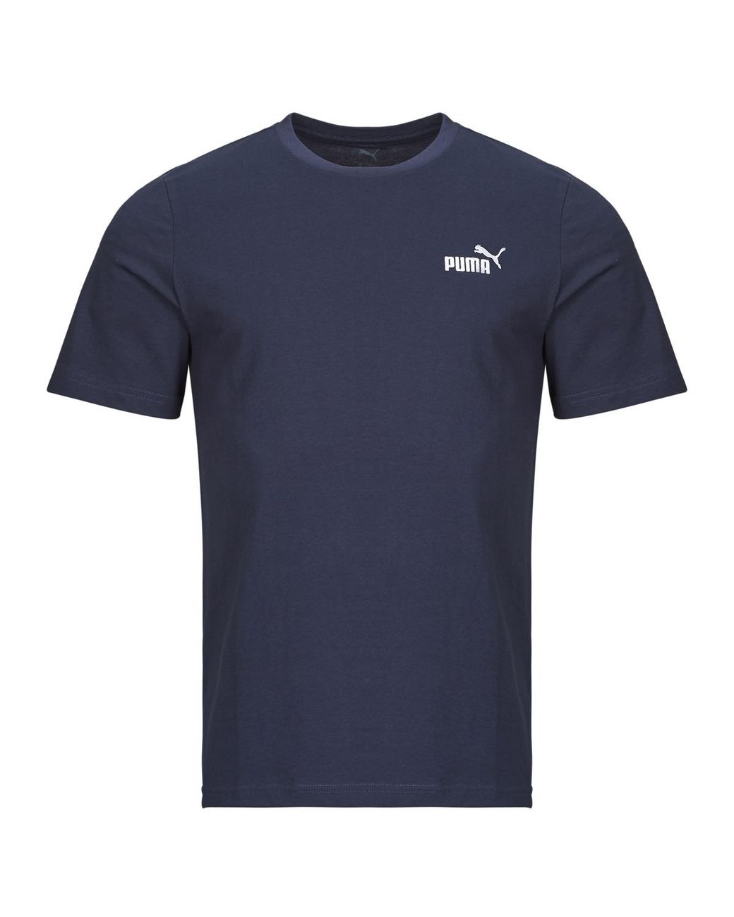 PUMA Blue T Shirt Ess Small No. 1 Logo for men