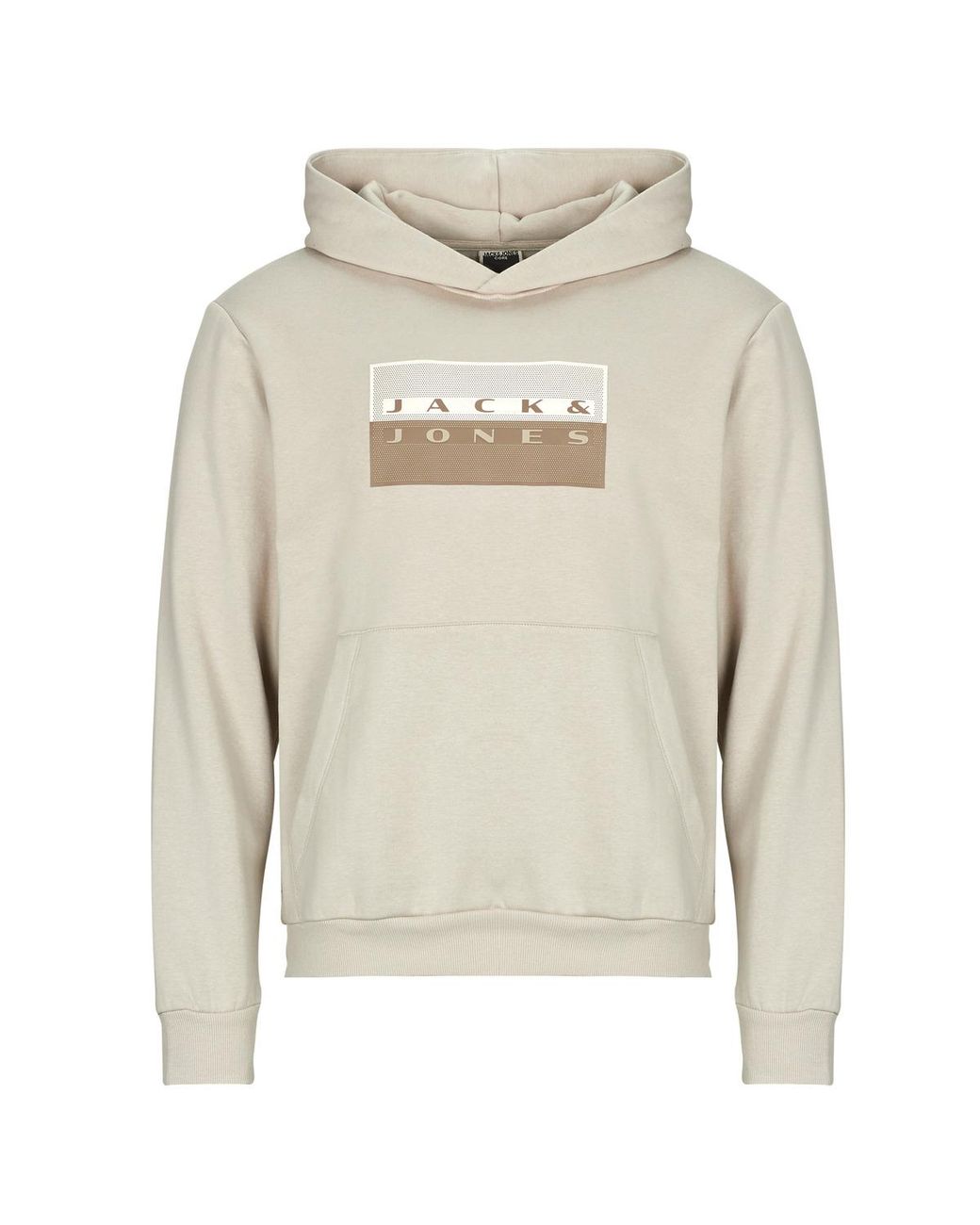 Jack & Jones Gray Hoodies Jcofusion Graphic for men