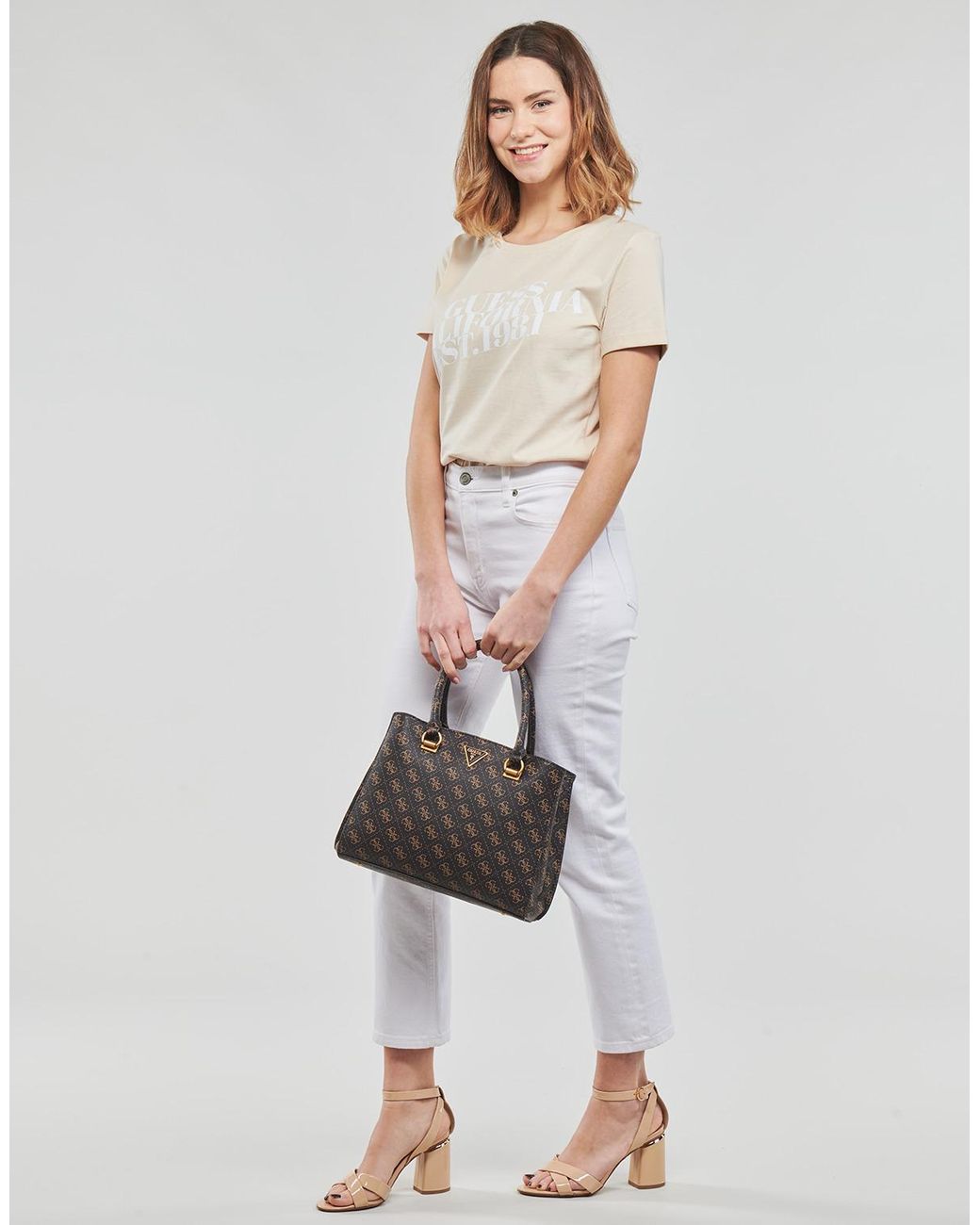 Guess Natural T Shirt Ss Cn Aurelia Tee