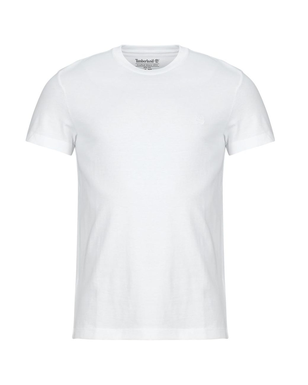 Timberland White T Shirt Tee Slim Dunstan River for men