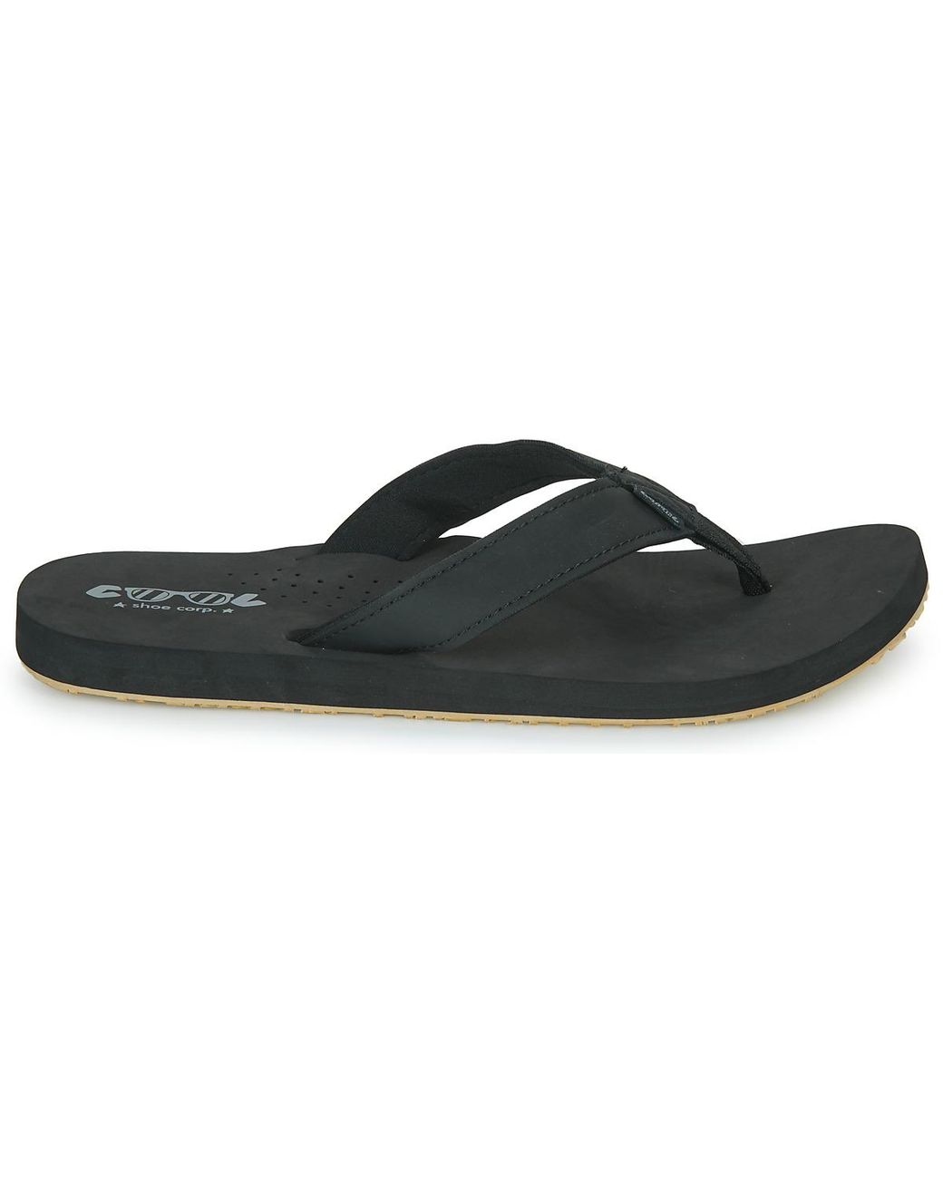 Cool shoe Black Flip Flops / Sandals (shoes) Sin for men