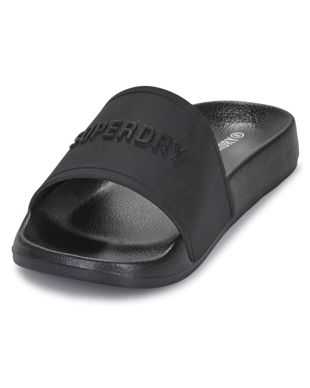Superdry Black Tap-dancing Claquette Plage Logo for men