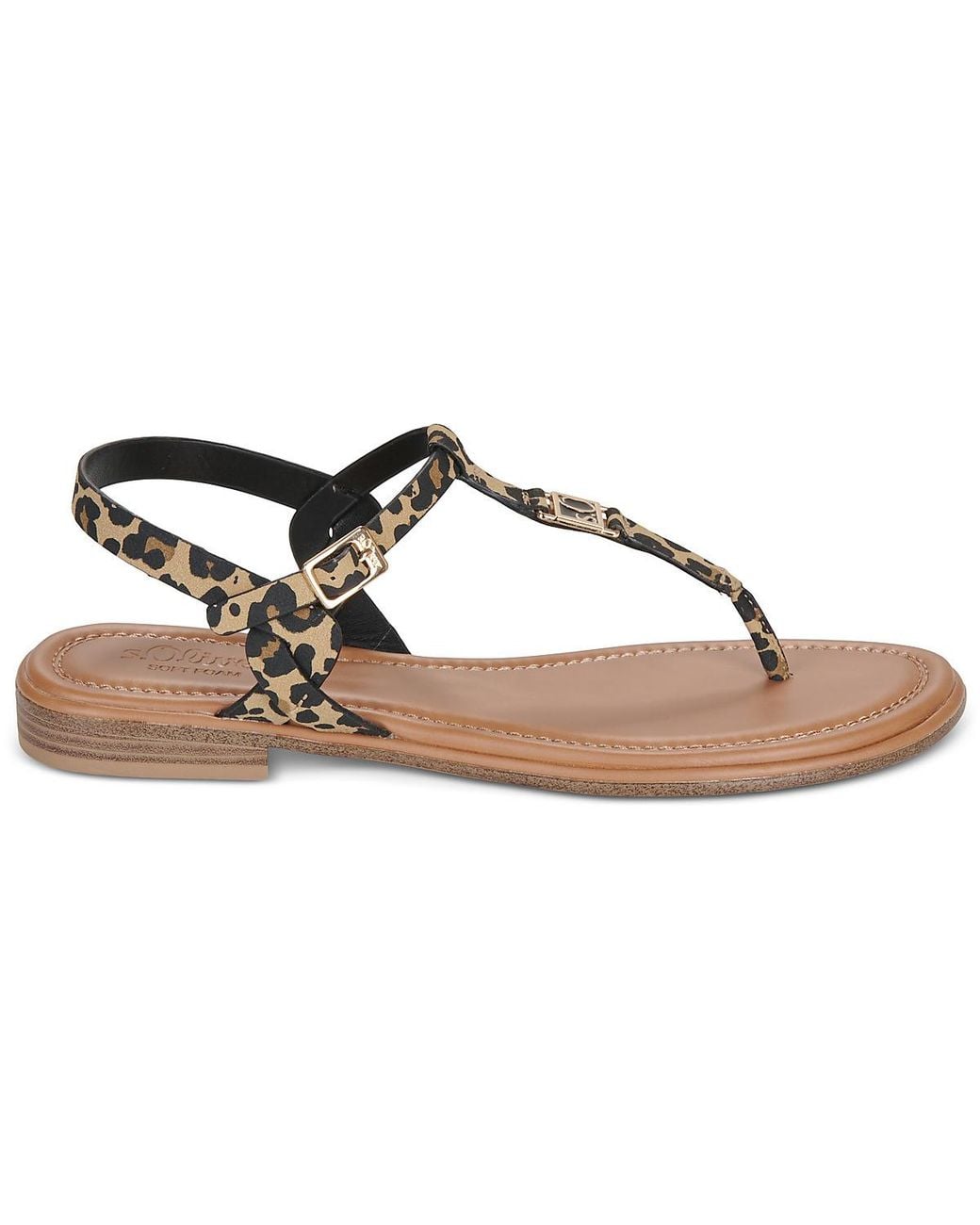 S.oliver Metallic Wedge Sandals 2178749-93a1