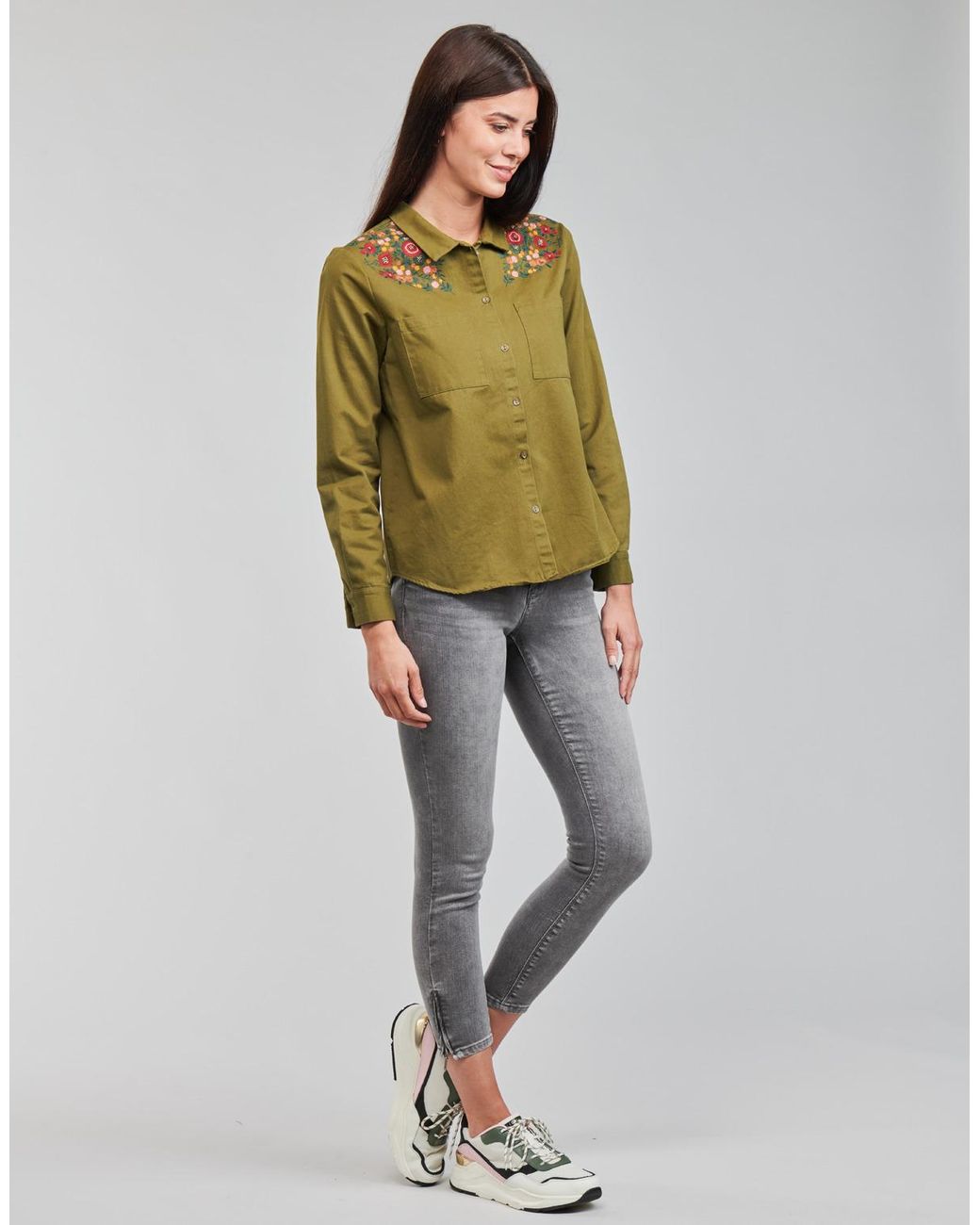 Noisy May Gray Nmkimmy Skinny Jeans