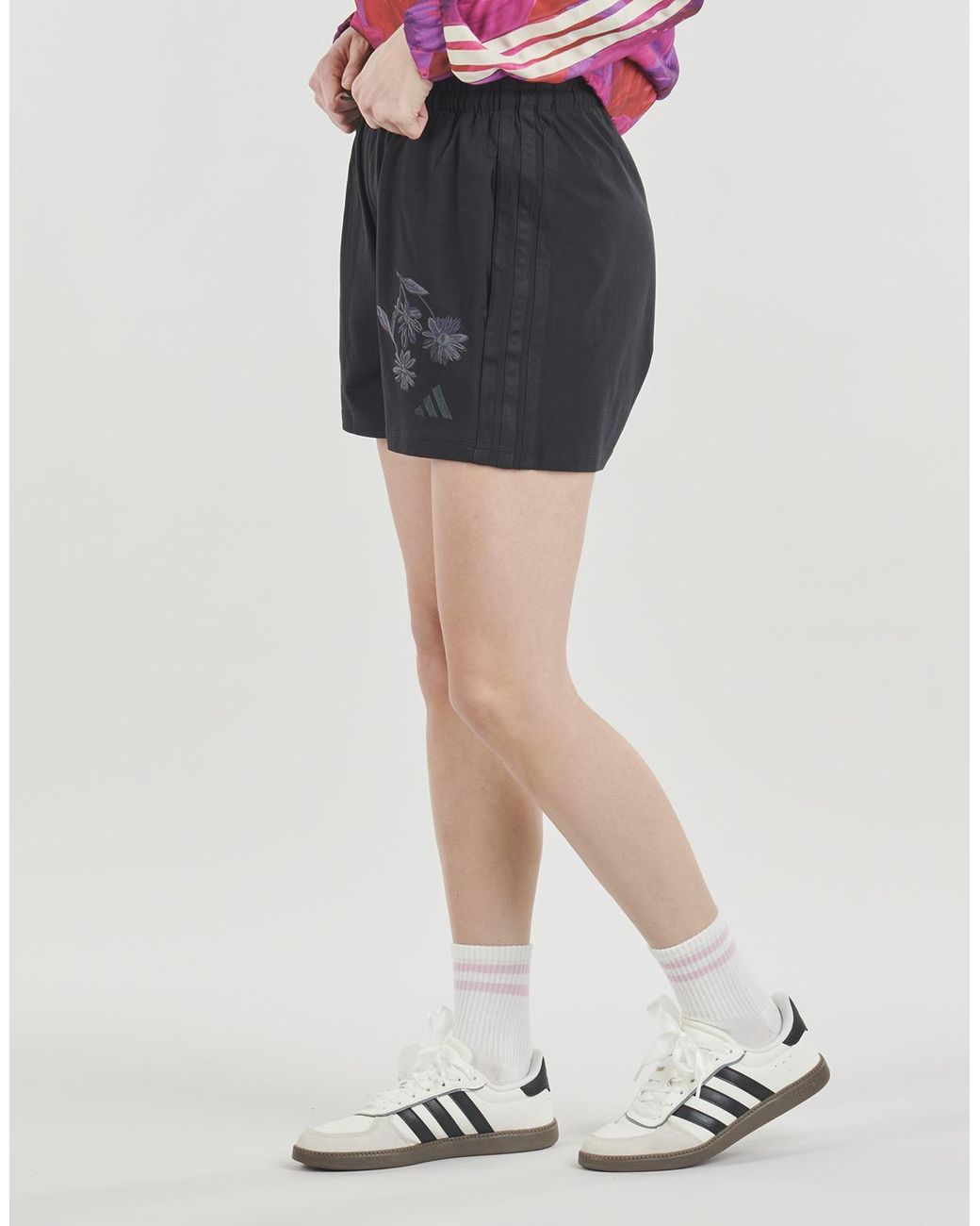 Adidas Black Shorts Essentials 3-stripes Cotton Shorts