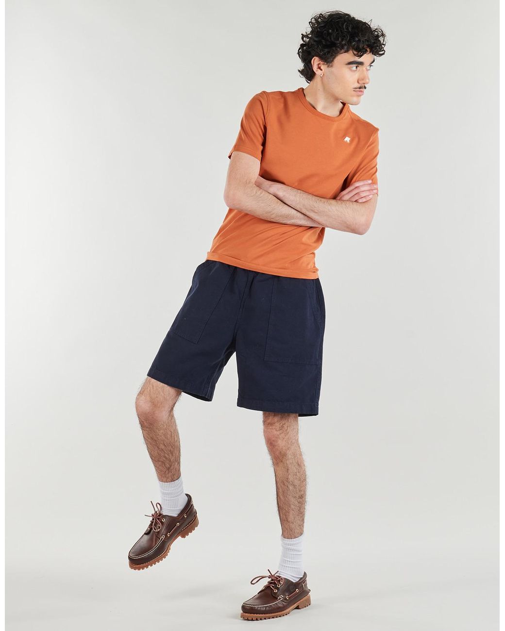 K-Way Orange T Shirt Adame Light Stretch Jersey for men
