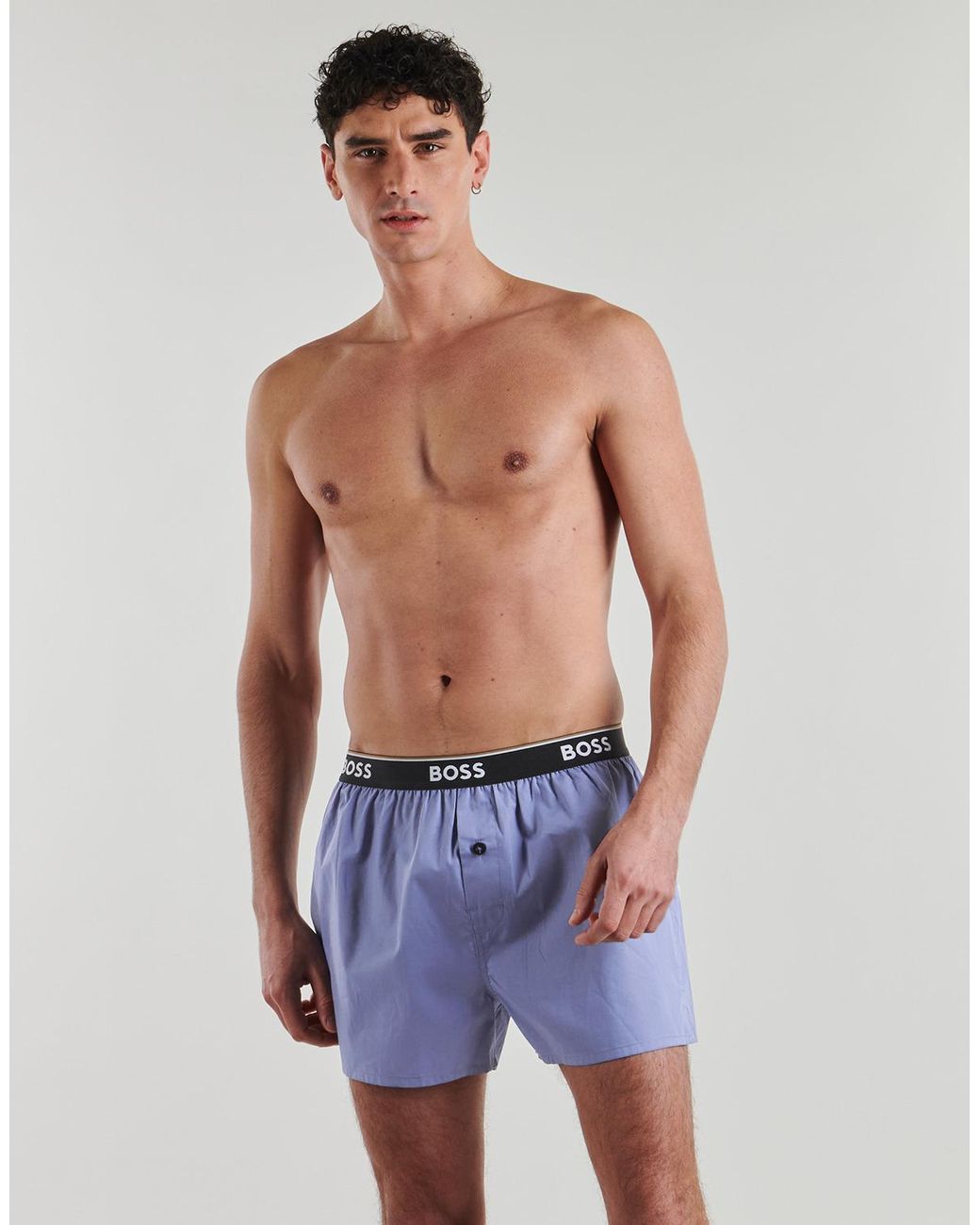 Boss Blue Boxers 2p Boxer Shorts Ew for men