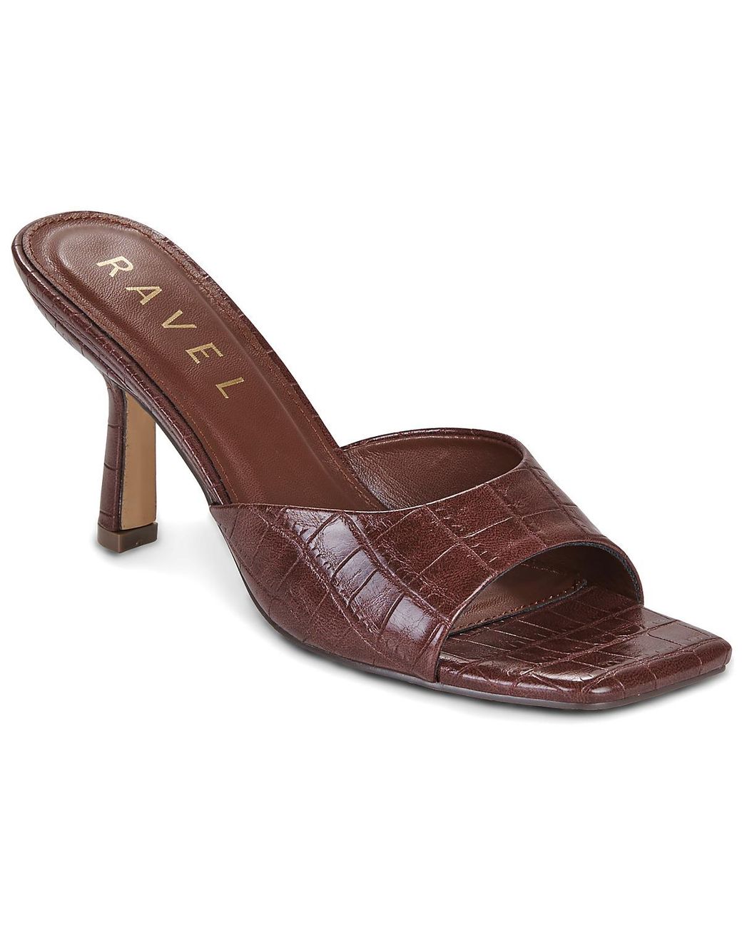 Ravel Brown Heeled Sandals Birkshaw