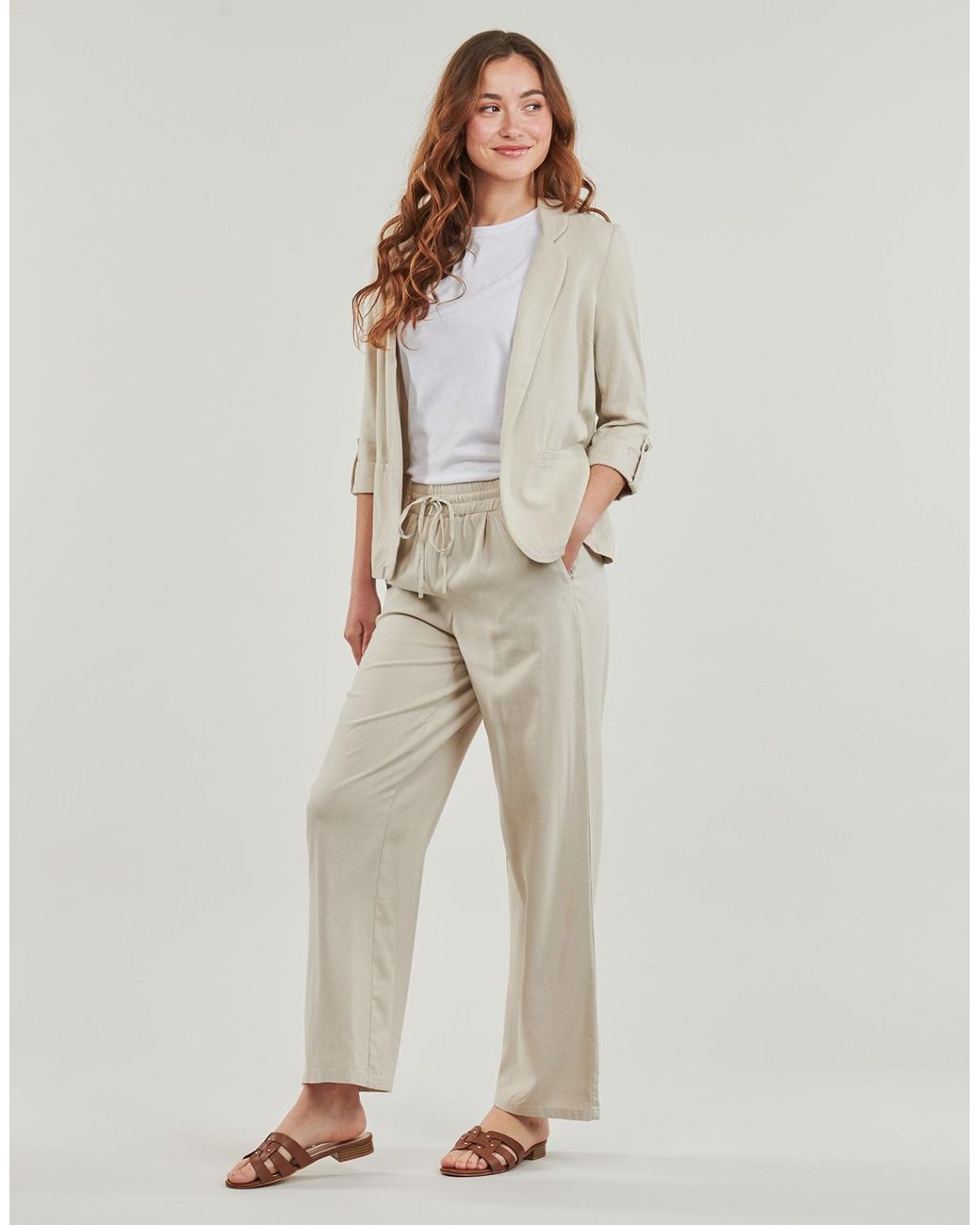 Vero Moda White Wide Leg / Harem Trousers Vmjesmilo