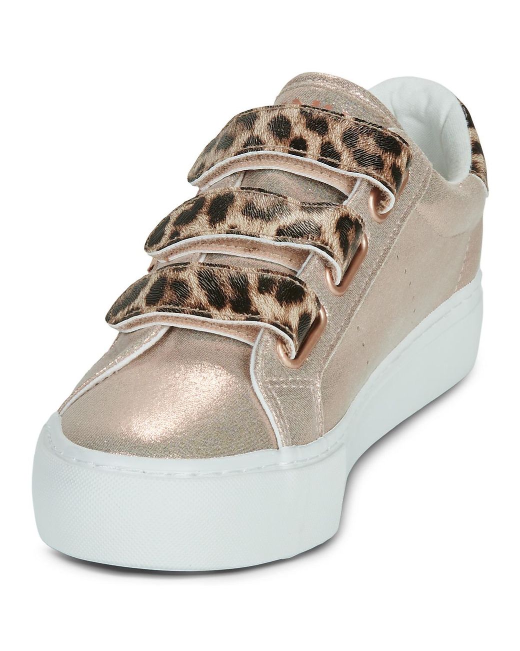 ONLY Gray Shoes (trainers) Onldonna Pu Metallic Velcro
