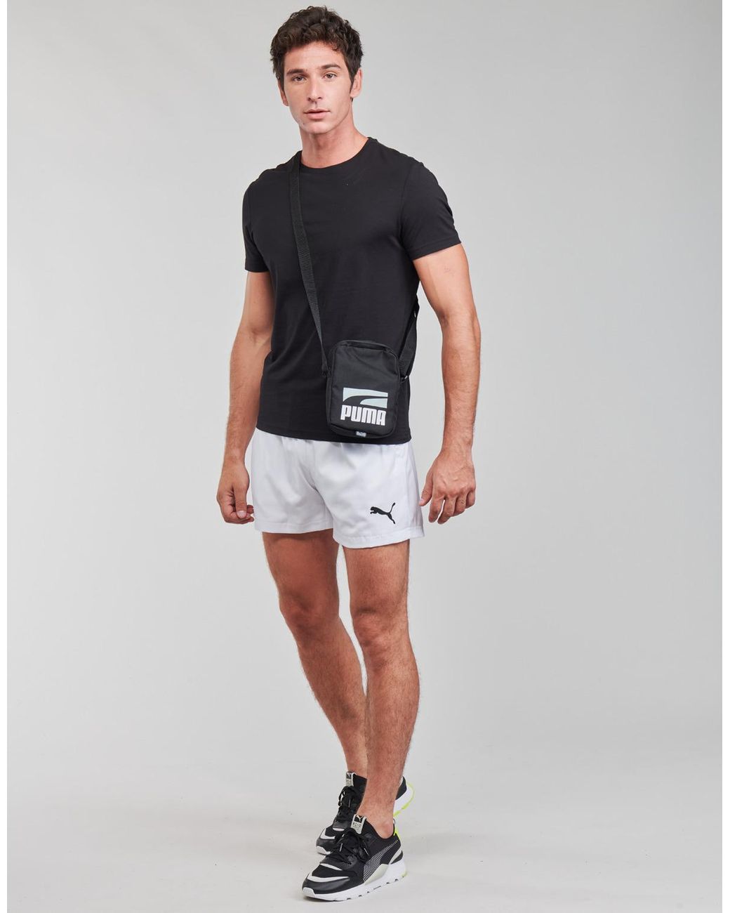 PUMA White Shorts Ess Active Woven Short for men