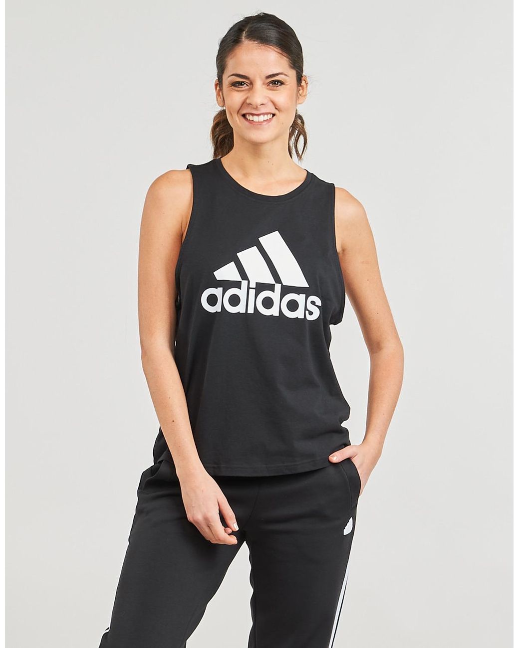 Adidas Black Tops / Sleeveless T-shirts W Bl Tk