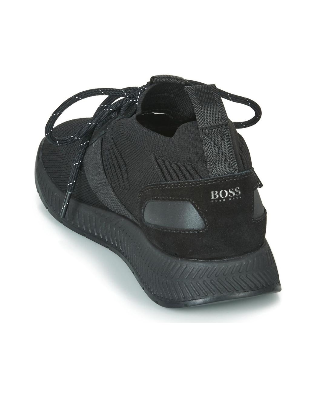 hugo boss titanium trainers black