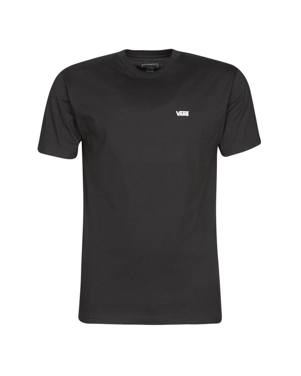 Vans Black Left Chest Logo Tee T Shirt for men