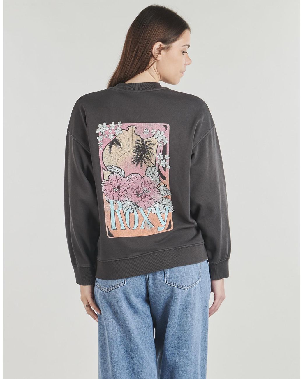 Roxy Gray Sweatshirts Lineup Terry