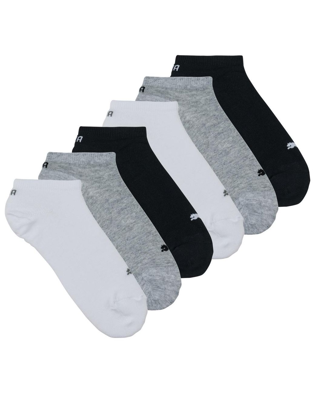PUMA Black Socks Sneaker Plain Ecom Pack De 6