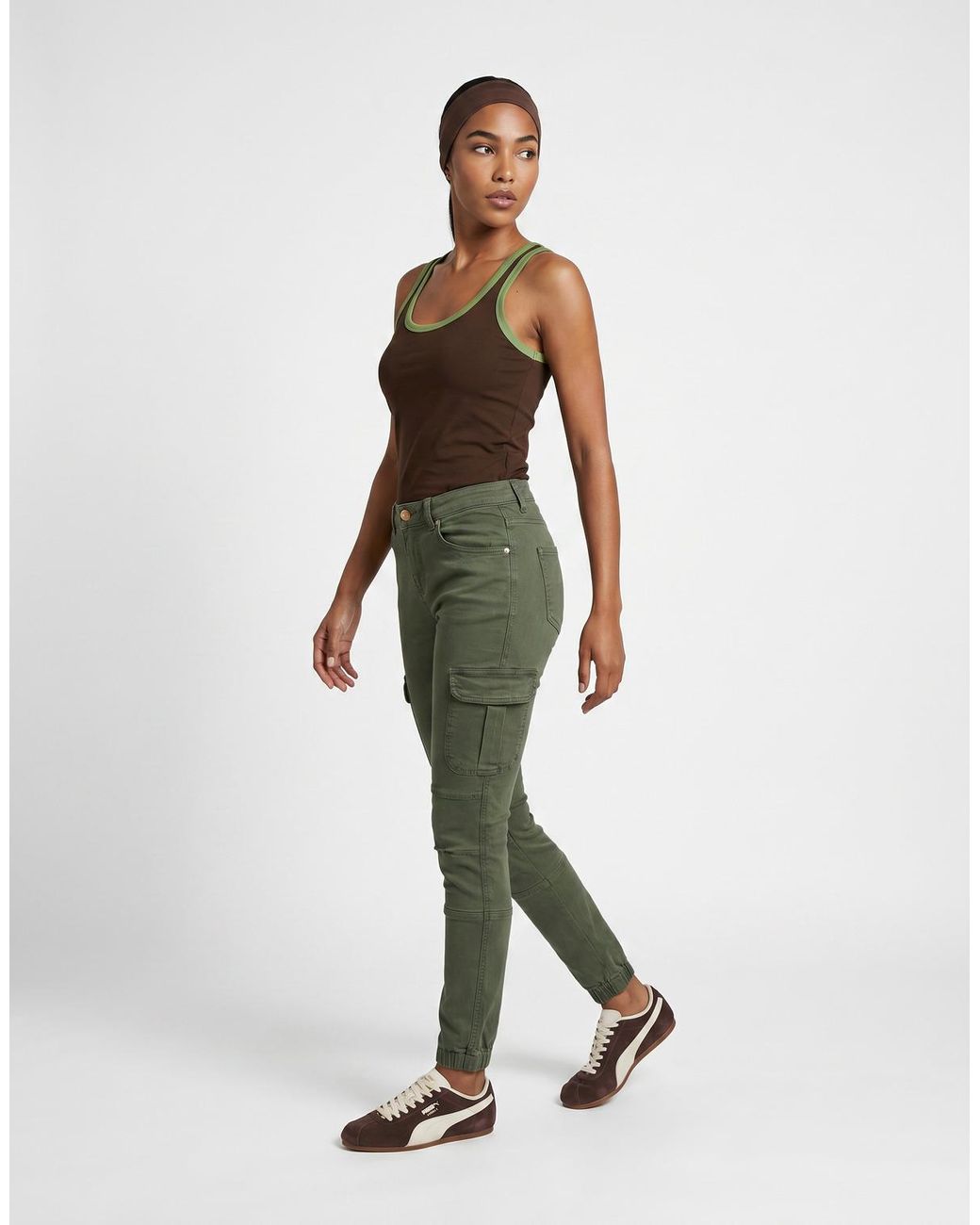 ONLY Green Onlmissouri Trousers
