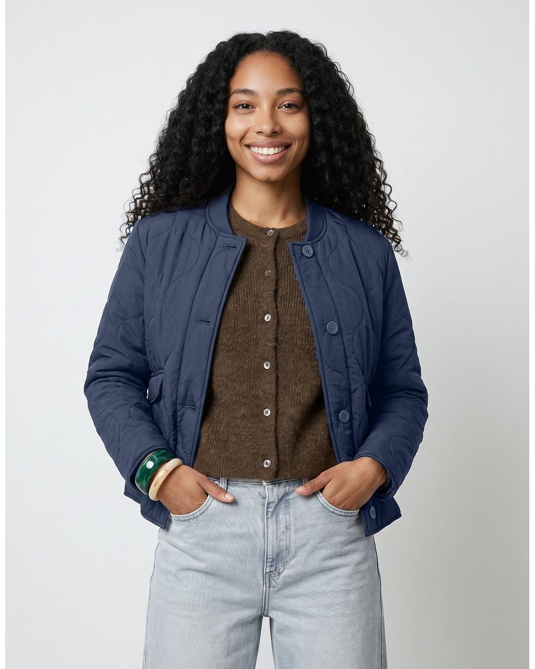 ONLY Blue Jacket Onlsalsa Quilted Jacket